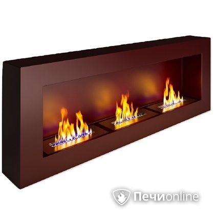 Биокамин ЭкоЛайф Fire Line black burgundy Арома в Берёзовском